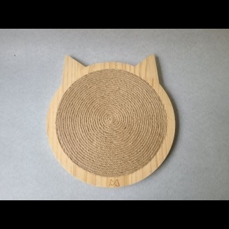猫爪とぎ『木製猫型平・吸盤付き』